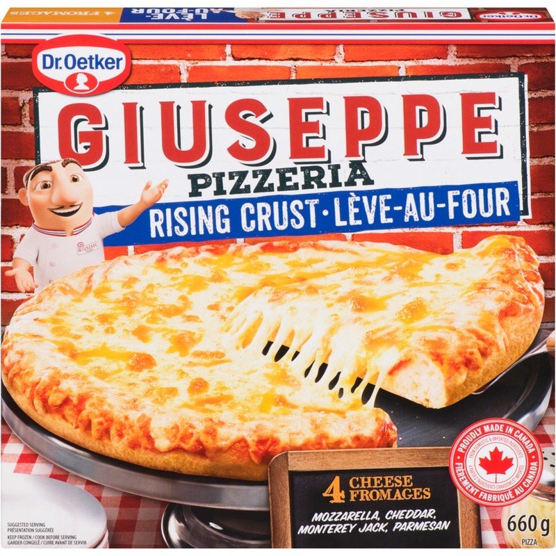 Dr. Oetker Giuseppe Pizza Rising Crust 4 Cheese 660 g