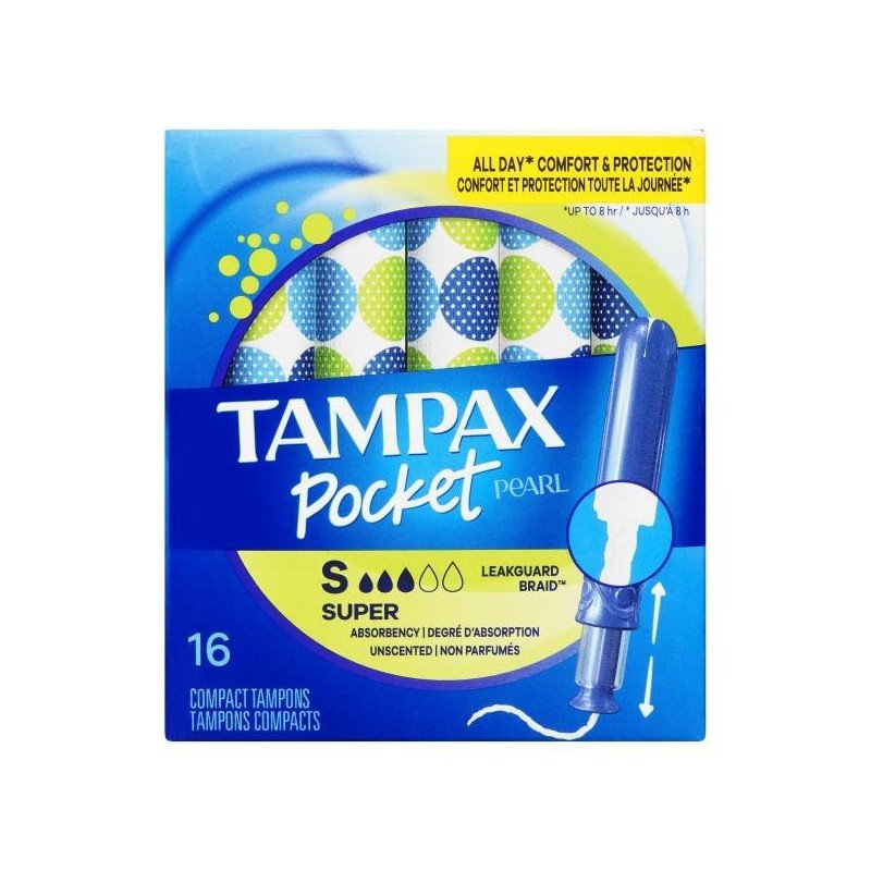 Tampax Pocket Pearl Compact Tampons Super 16's