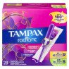 Tampax Radiant Tampons Duo Pack 16 Regular 12 Super Absorbency Unscented 28's