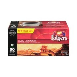 Folgers Lively Colombian Medium Roast Coffee K-Cups 50's