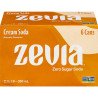 Zevia Zero Zero Sugar Soda Cream Soda Sweetened with Stevia 6 x 355 ml