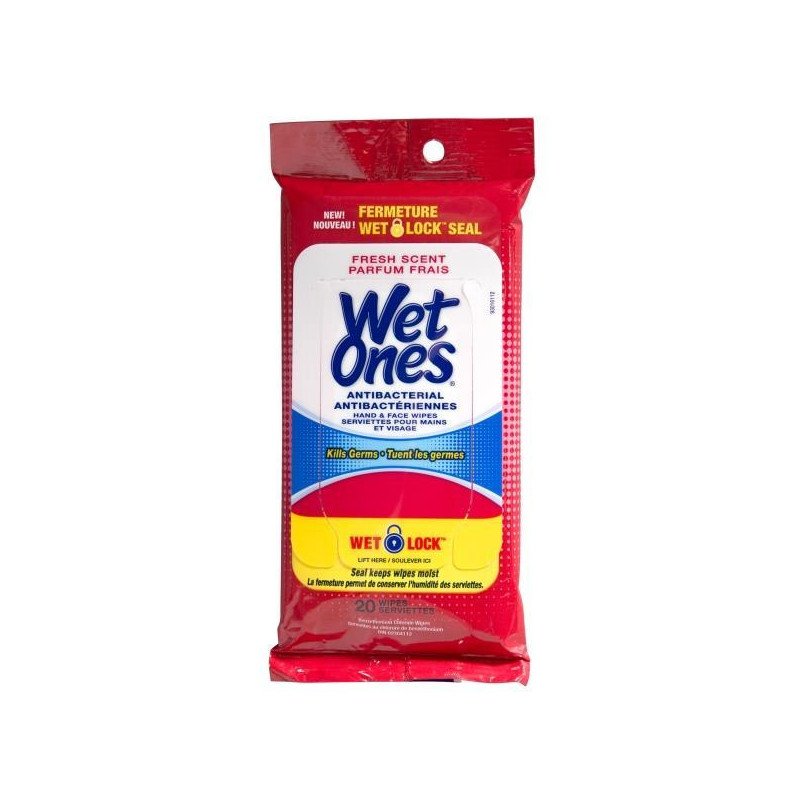 Wet Ones Hand Wipes Antibacterial Fresh Scent 20's