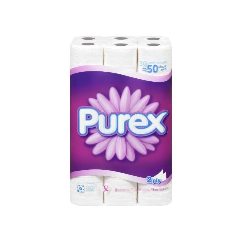 Purex Bathroom Tissue Jumbo Rolls 30/50