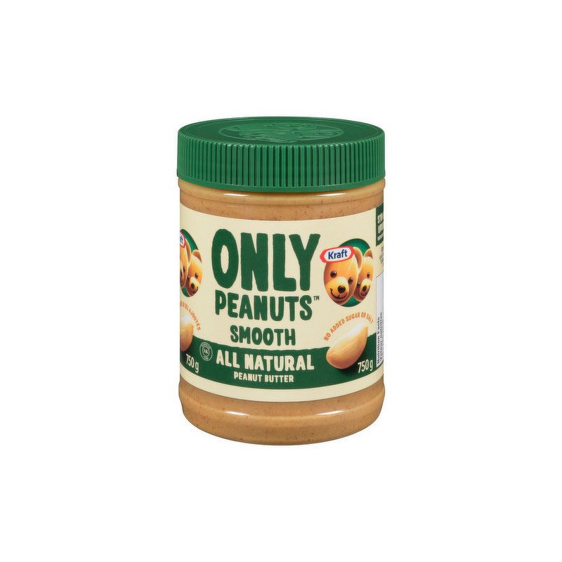 Kraft Only Peanuts Smooth Peanut Butter 750 g