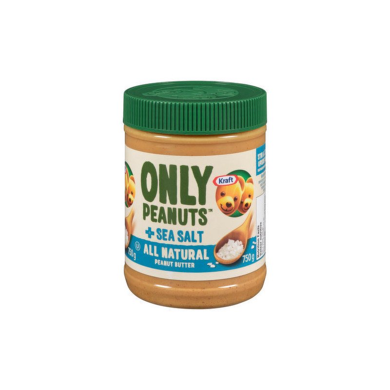 Kraft Only Peanuts + Sea Salt All Natural Peanut Butter 750 g