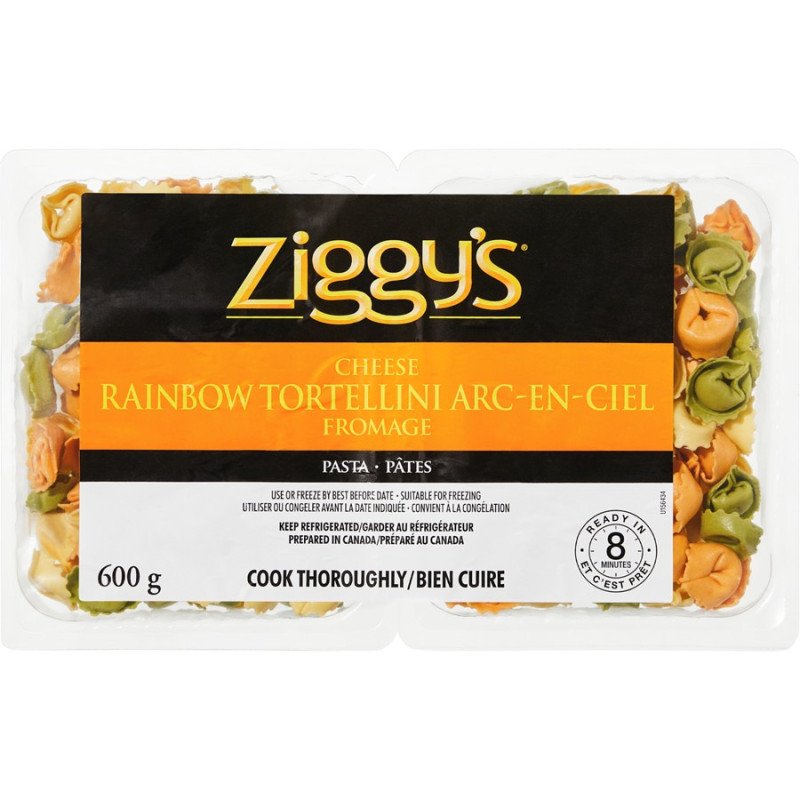 Ziggy's Fresh Pasta Cheese Rainbow Tortellini 600 g