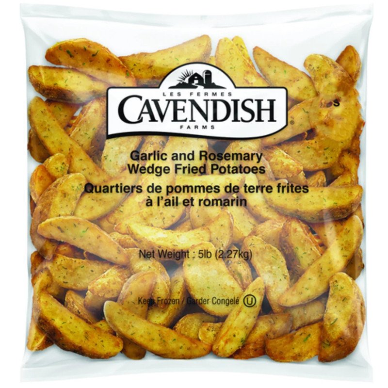 Cavendish Garlic and Rosemary Wedge Fried Potatoes 2.27 kg