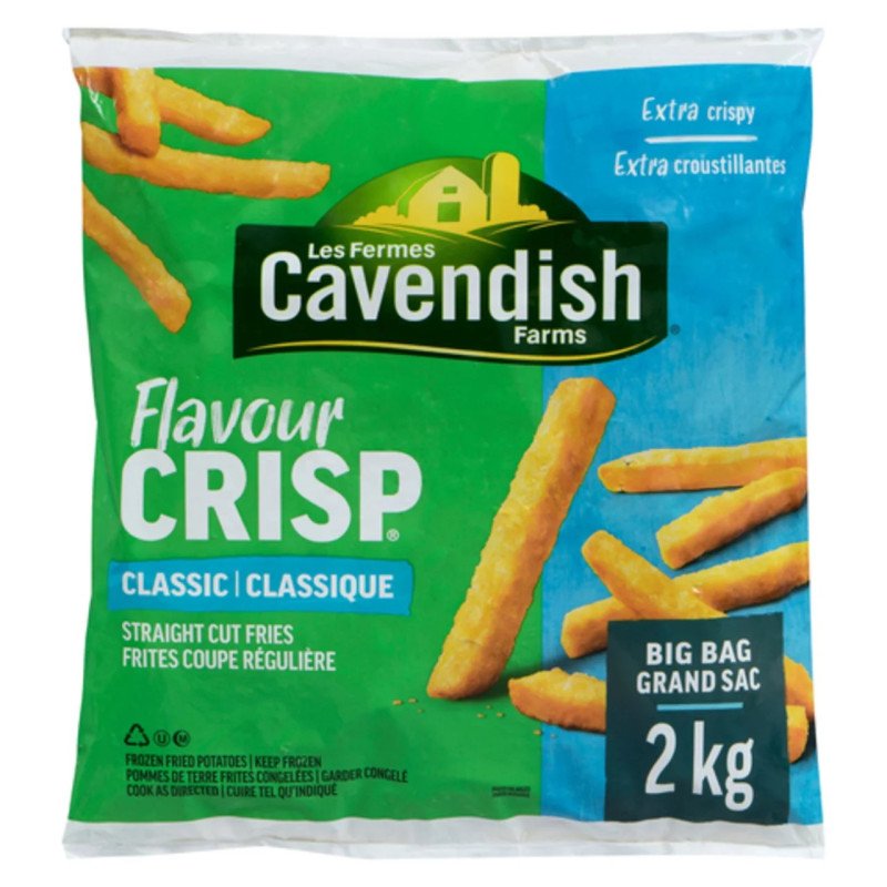 Cavendish Farms Flavour Crisp Crispy Straight Cut Classic Fries 2 kg