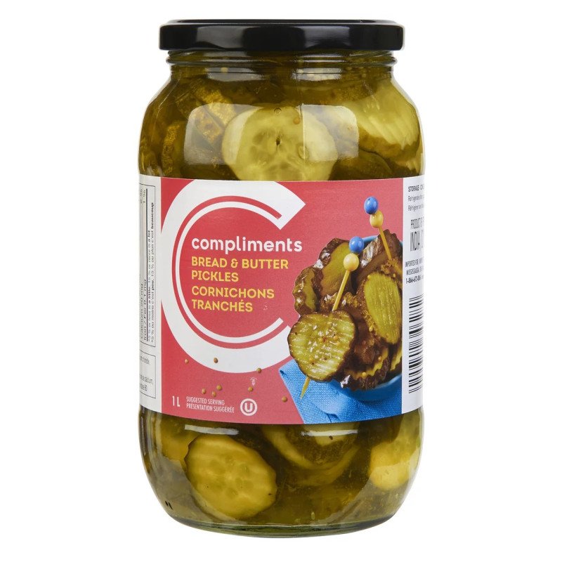 Compliments Bread & Butter Pickles 1 L