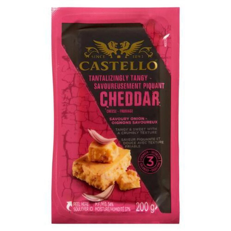 Castello Tantalizingly Tangy Savoury Onion Cheddar 200 g