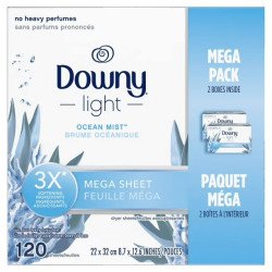 Downy Light Dryer Sheets...