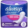 Always Discreet Pads Bladder Leaks 6 Extra Heavy Long 28's