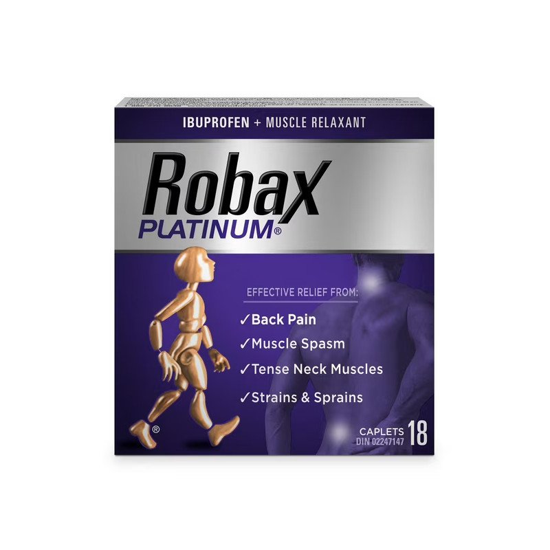 Robax Platinum Ibuprofen + Muscle Relaxant 18 Caplets