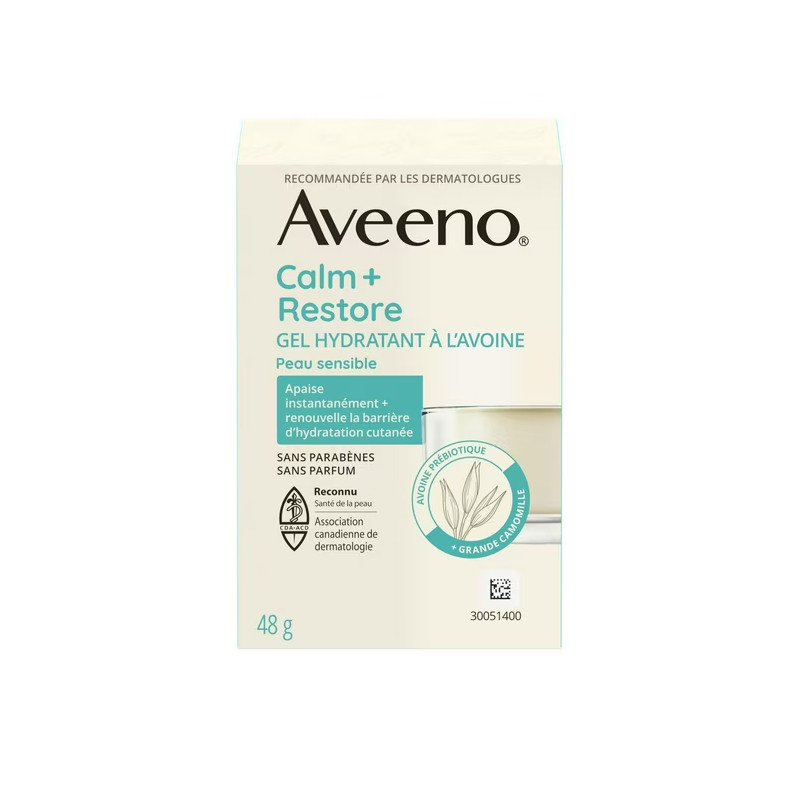 Aveeno Calm + Restore Oat Gel Moisturizer Sensitive Skin 48 g