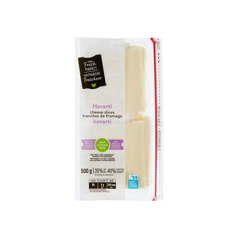 Your Fresh Market Cheese Slices Havarti 500 g