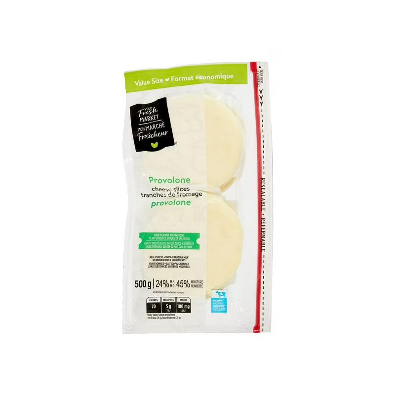 Your Fresh Market Cheese Slices Provolone 500 g