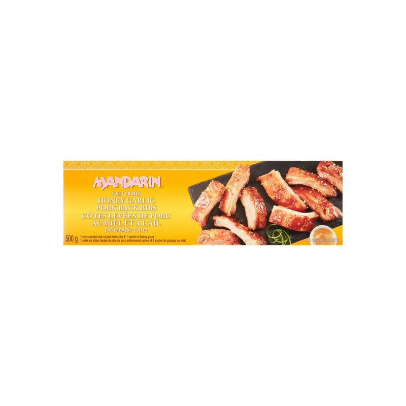 Mandarin Fully Cooked Honey Garlic Pork Back Ribs 500 g