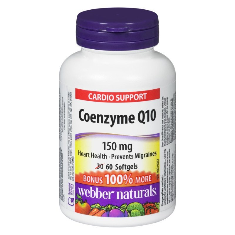 Webber Naturals Coenzyme Q10 150mg 60's