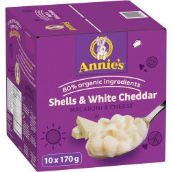 Annie’s Macaroni & Cheese Shells & White Cheddar 10 x 170 g