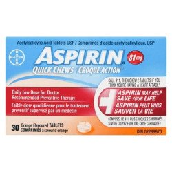 Aspirin Quick Chews Daily...