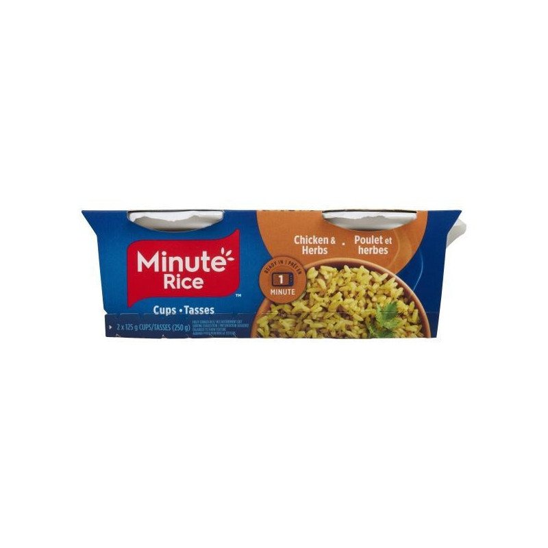 Minute Rice Ready To Serve Long Grain & Wild Rice Chicken 2 x 125 g