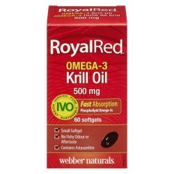 Webber Naturals Royal Red Omega-3 Krill Oil 500 mg 60's