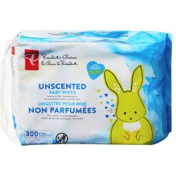 PC Unscented Baby Wipes 300's