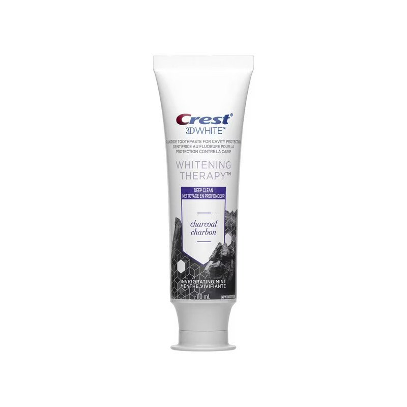 Crest 3D White Whitening Therapy Deep Clean Charcoal Invigorating Mint Toothpaste 110 ml