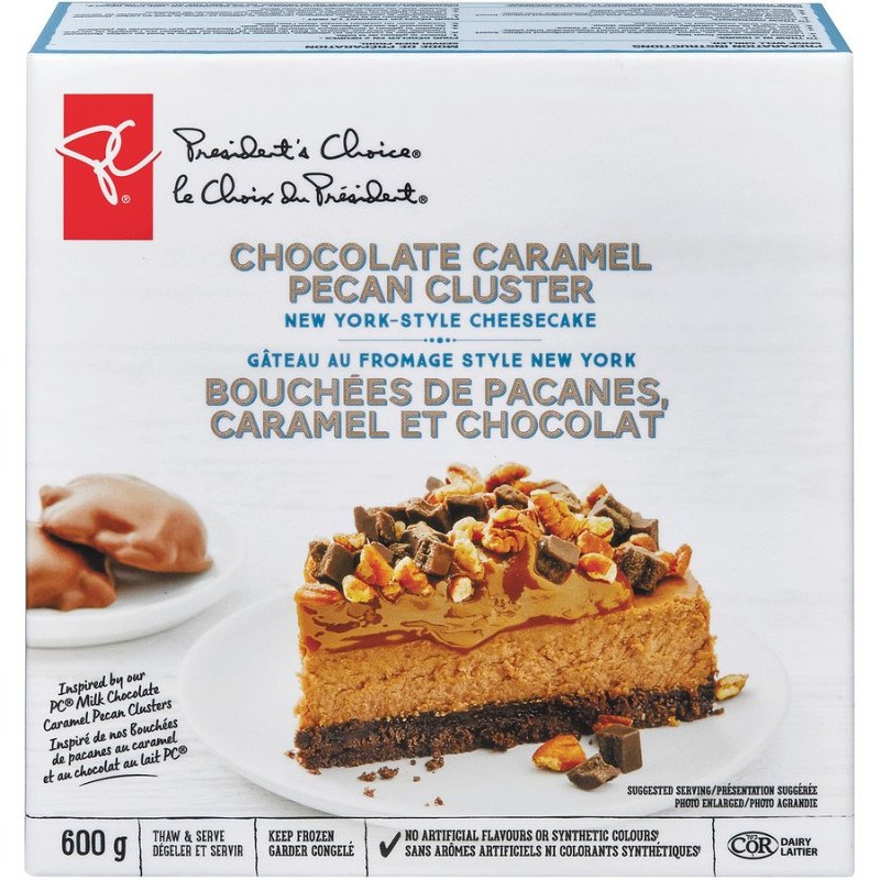 PC Chocolate Caramel Pecan Cluster New York Style Cheesecake 600 g