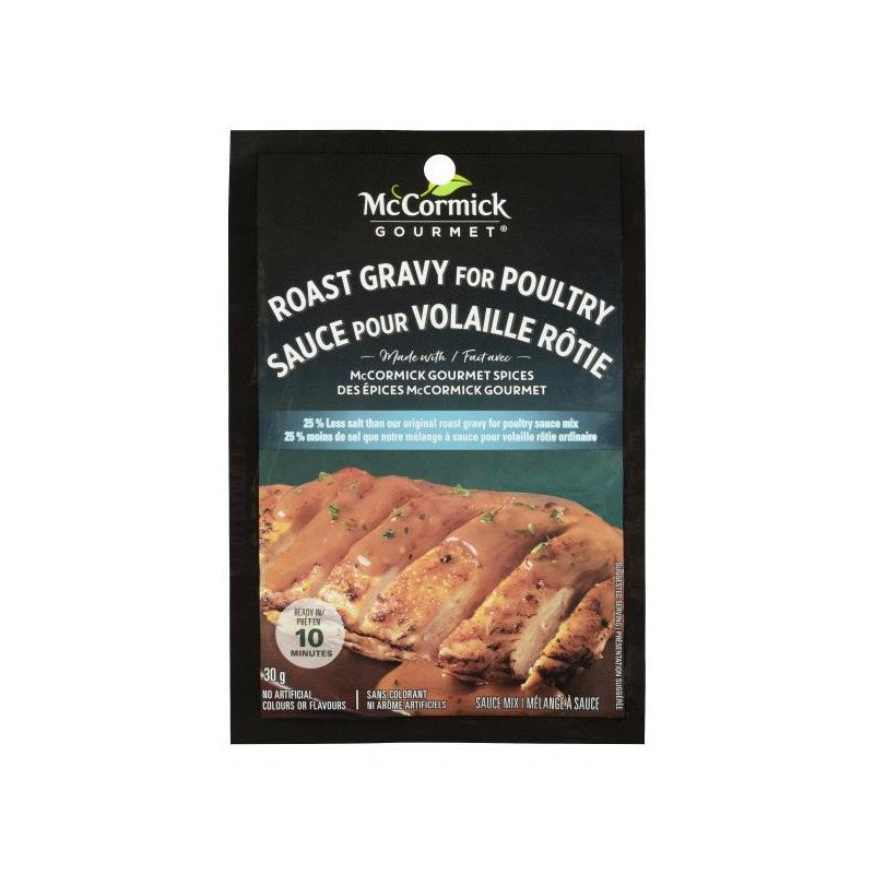 McCormick International Roast Gravy For Poultry 25% Less Salt 30 g