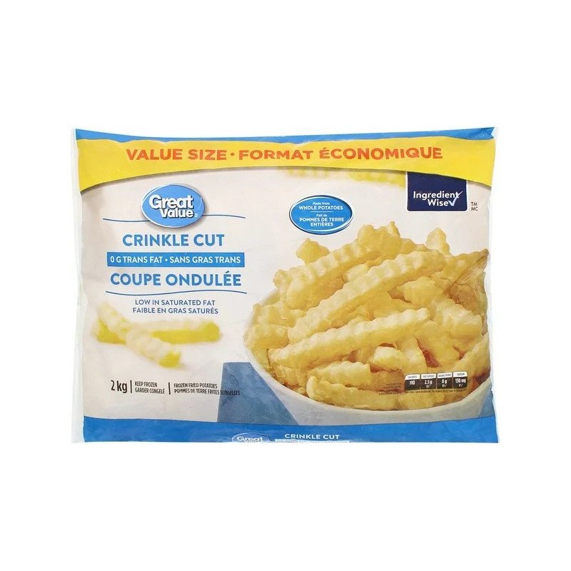 Great Value Crinkle Cut Fries 2 kg