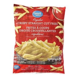 Great Value Regular Crispy Straight Cut Fries 650 g