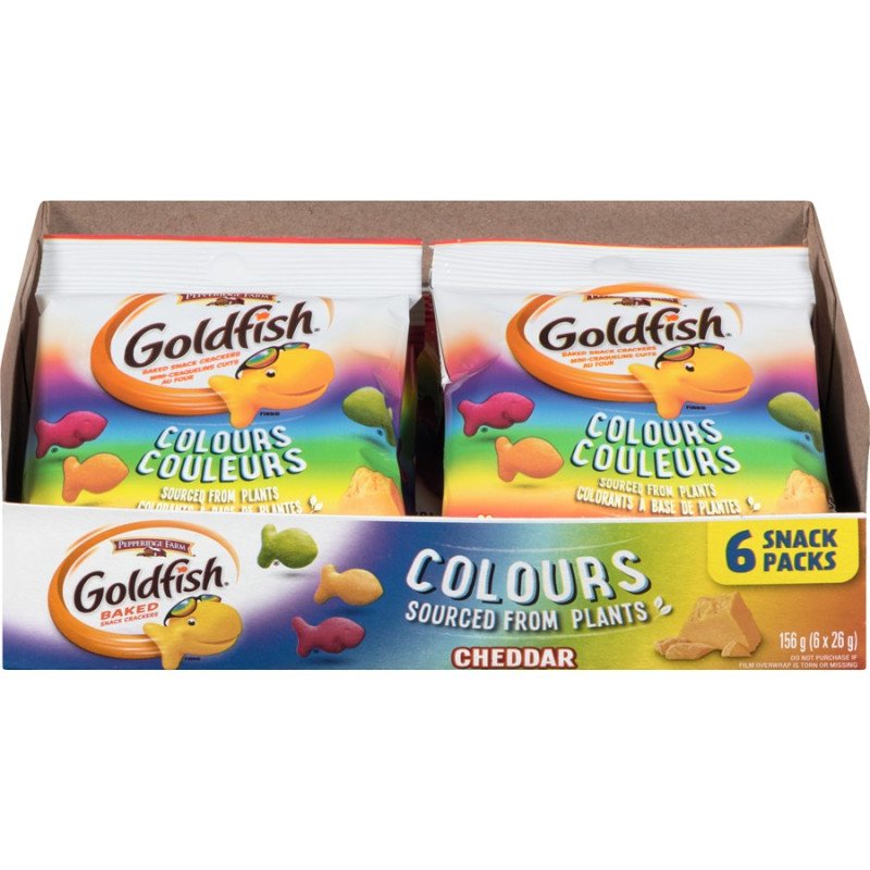 Pepperidge Farm Goldfish Colours Snack Pack Crackers 6 x 26 g