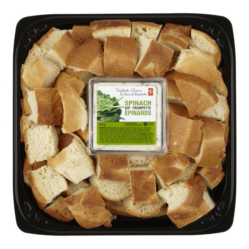 Loblaws Sourdough & Spinach Dip Party Tray 1.4 kg