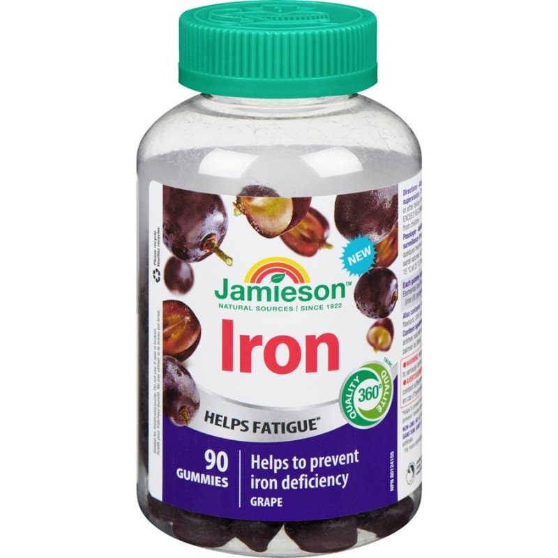 Jamieson Iron Gummies Grape 90's