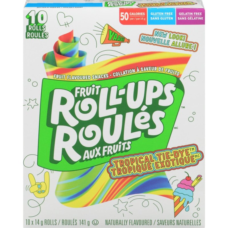 Betty Crocker Fruit Rollups Tropical Tie-Dye 141 g