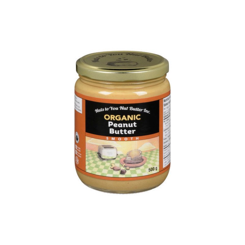 Nuts To You Organic Smooth Peanut Butter 500 g