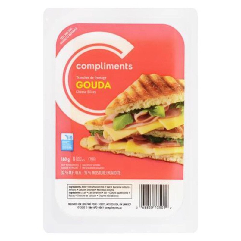 Compliments Cheese Slices Gouda 160 g