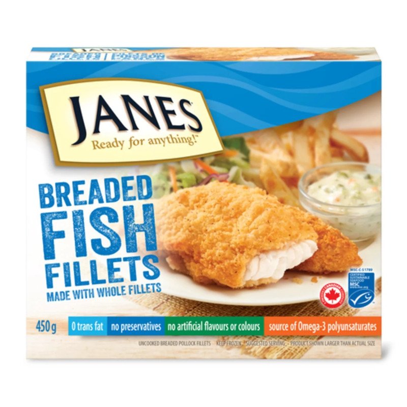 Janes Pub Style Fish Fillets 450 g