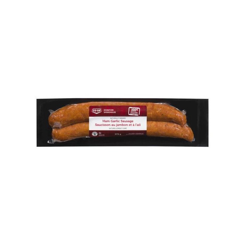 Co-op Signature Smokehouse Ham Garlic Sausage 375 g