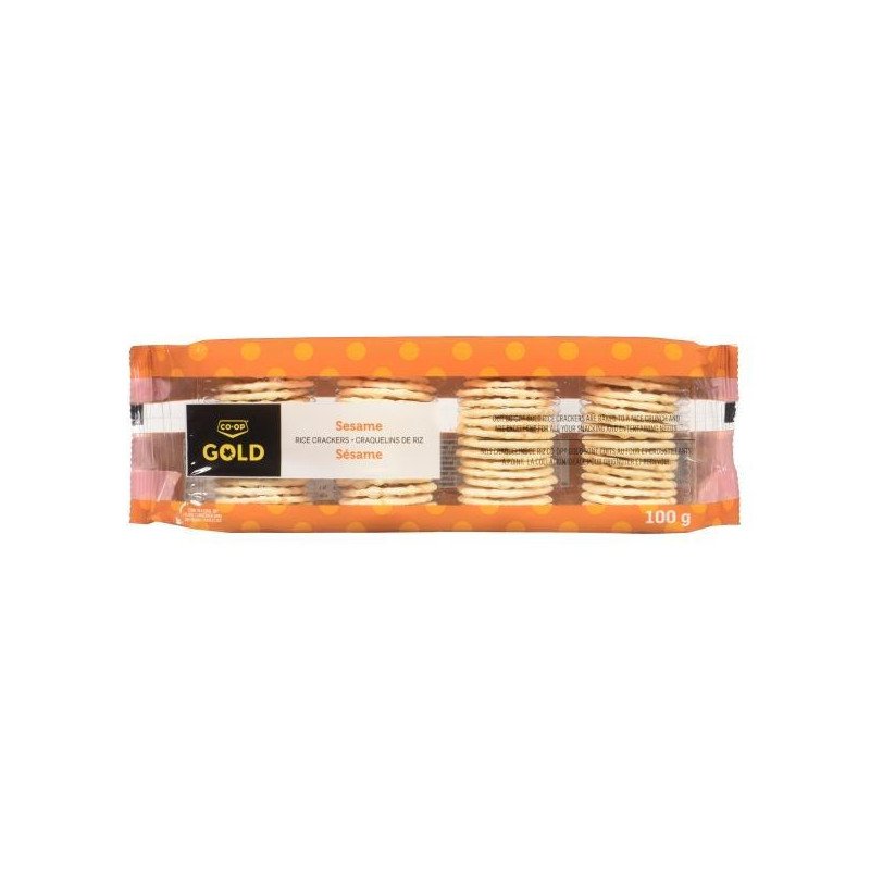 Co-op Gold Rice Crackers Sesame 100 g