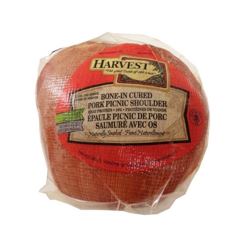 Harvest Bone-In Cured Pork Picnic Shoulder (up to 3480 g per pkg)