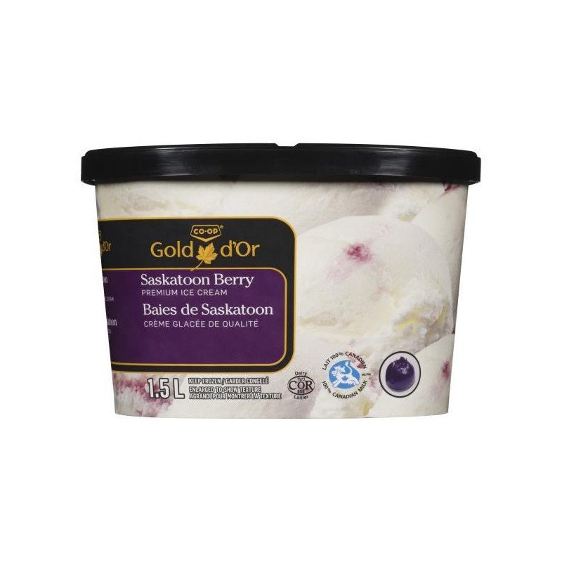 Co-op Gold Saskatoon Berry Ice Cream 1.5 L