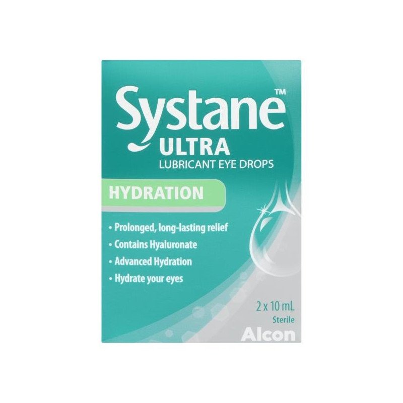 Systane Ultra Lubricant Eye Drops Hydration 2 x 10 ml