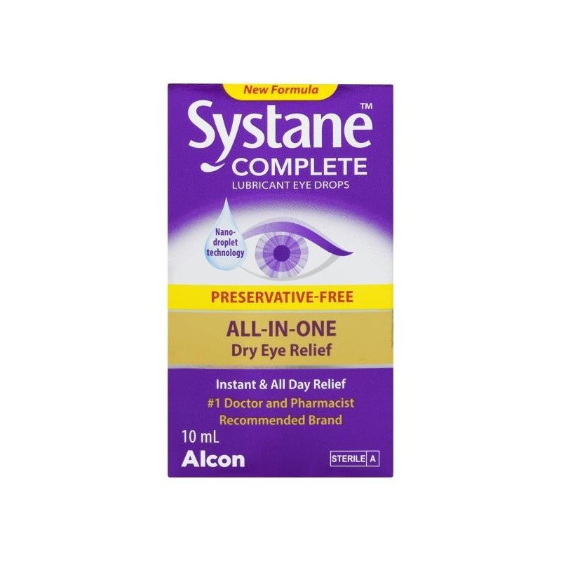 Systane Complete Lubricant Eye Drops All-In-One Dry Eye Relief 10 ml