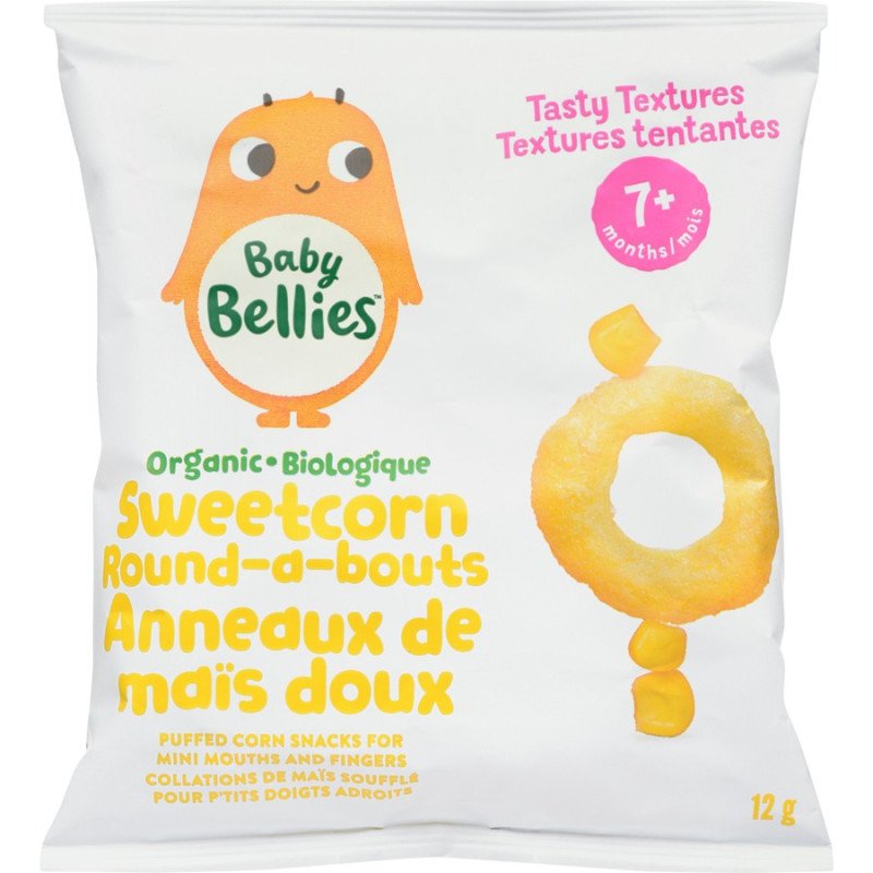 Little Bellies Baby Bellies Organic Sweetcorn Round-a-bouts 12 g