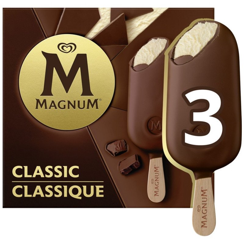 Magnum Ice Cream Bars Classic 3 x 100 ml