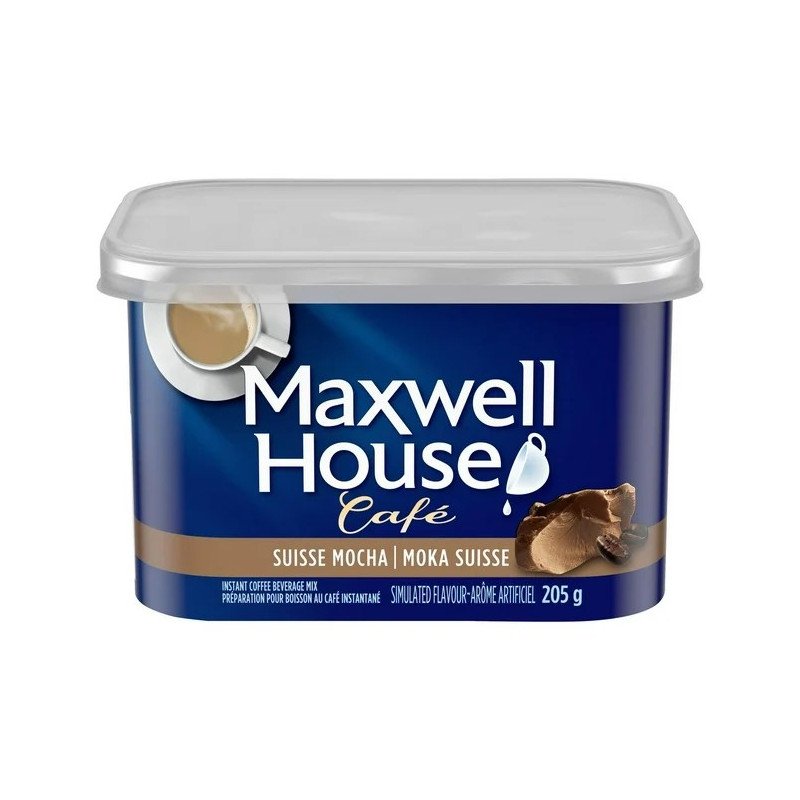 Maxwell House Cafe Instant Coffee Suisse Mocha 205 g