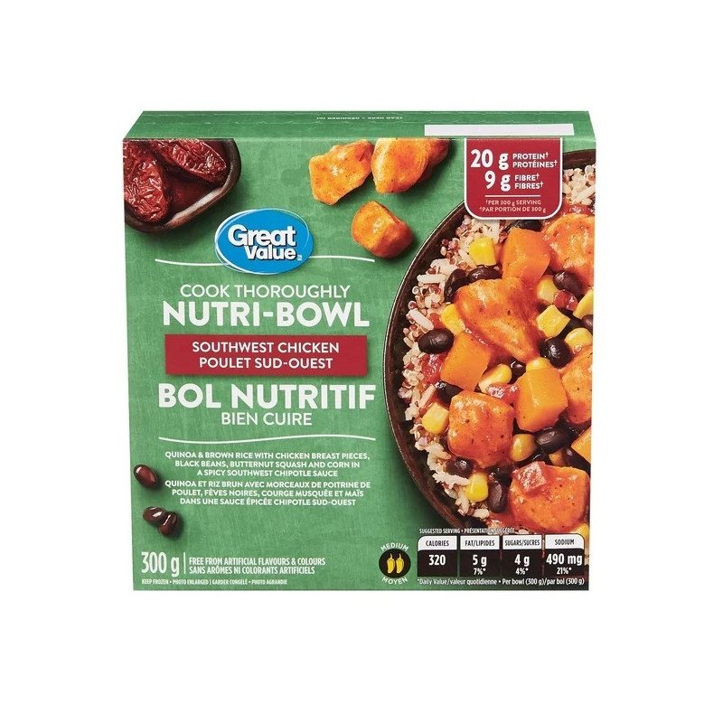 Great Value Nutri-Bowl Southwest Chicken 300 g