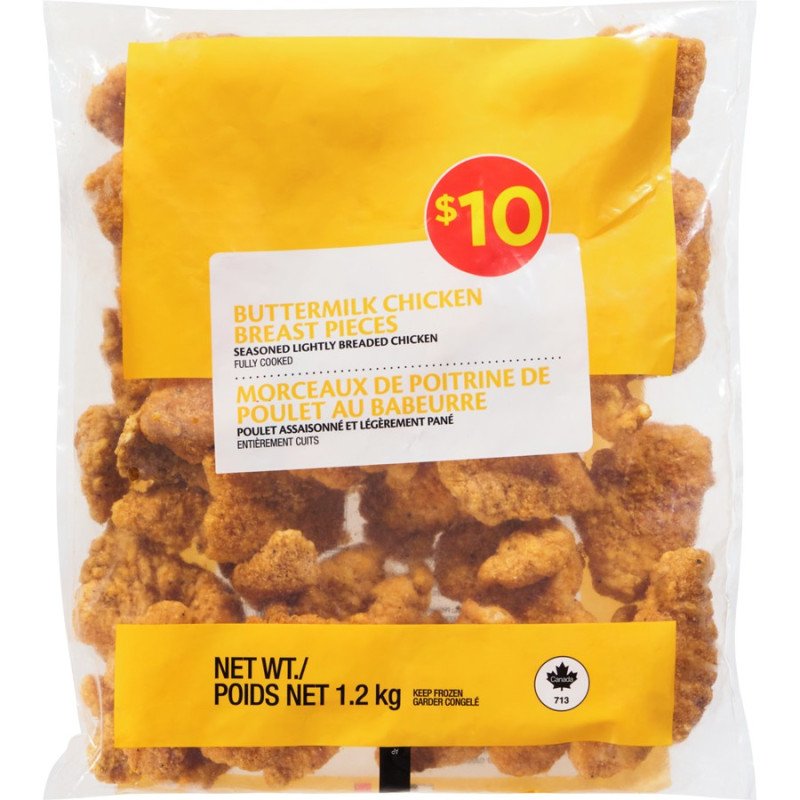 No Name Buttermilk Chicken Breast Pieces 1200 g